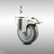 Service Caster 4 Inch 316SS Gray Polyurethane Swivel 3/8 Inch Stem Caster Total Lock Brake SCC SCC-SS316TSTTL20S414-PPUB-381615 - alternate 3